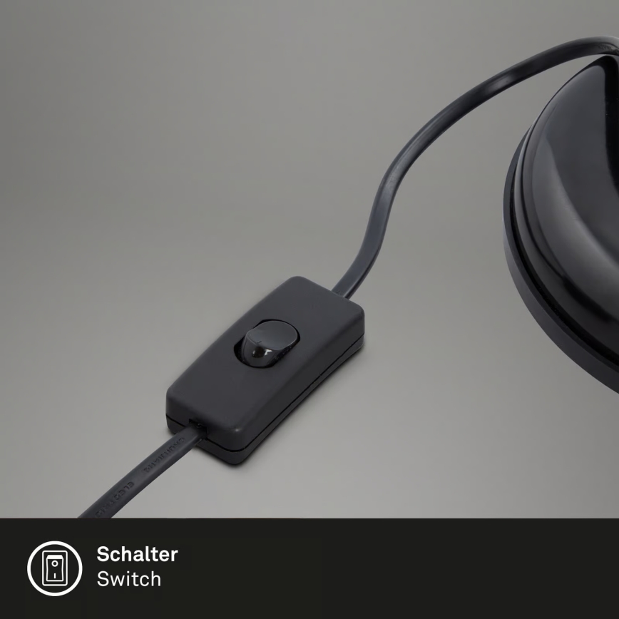 Brilo - Настолна лампа PIXA 1xE14/25W/230V черна