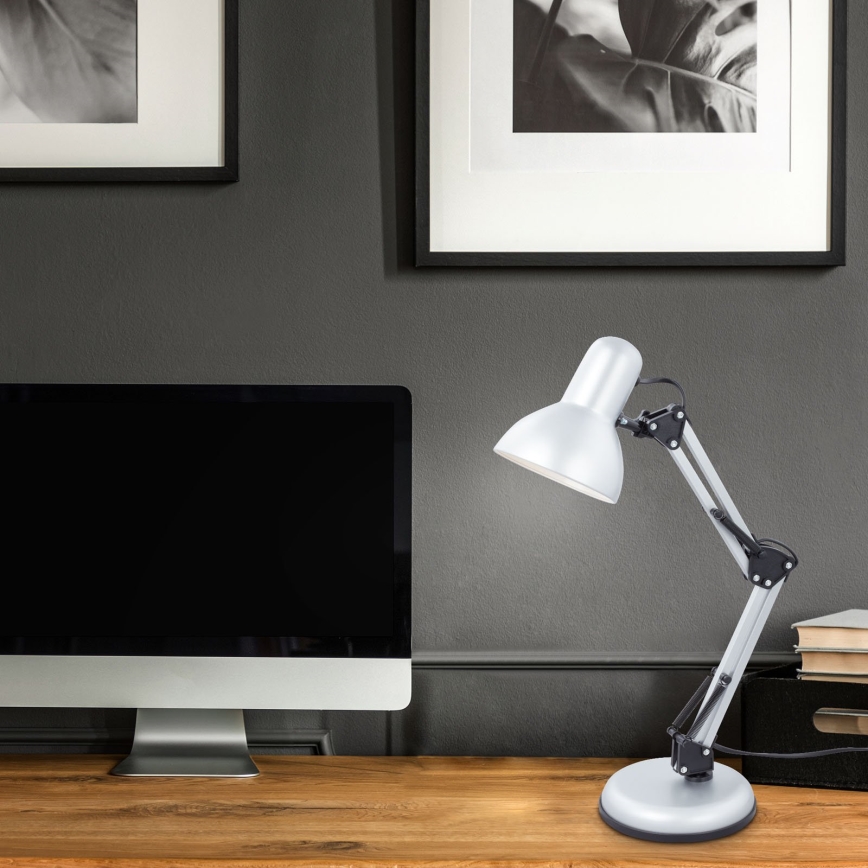 Brilo - Настолна лампа PIXA 1xE14/25W/230V сребриста