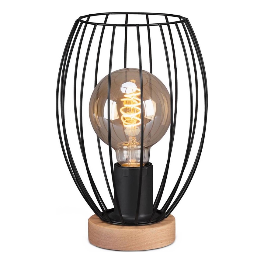 Brilo - Настолна лампа WAKTU 1xE27/25W/230V каучуково дърво