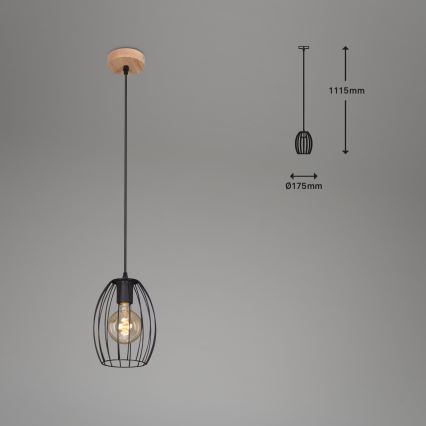 Brilo - Полилей на кабел WAKTU 1xE27/60W/230V
