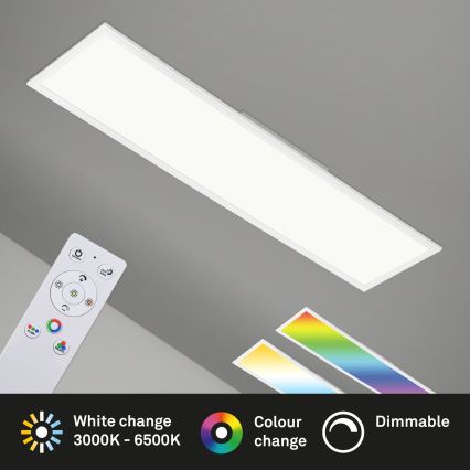 Brilo - RGBW Димируем плафон SLIM LED/40W/230V 3000-6500K + дистанционно управление