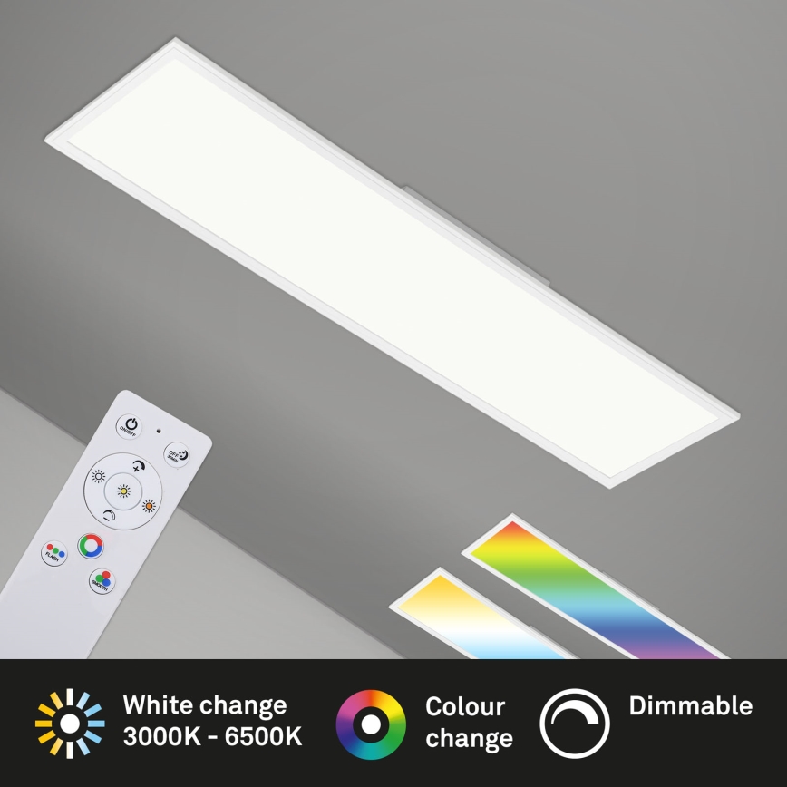 Brilo - RGBW Димируем плафон SLIM LED/40W/230V 3000-6500K + дистанционно управление