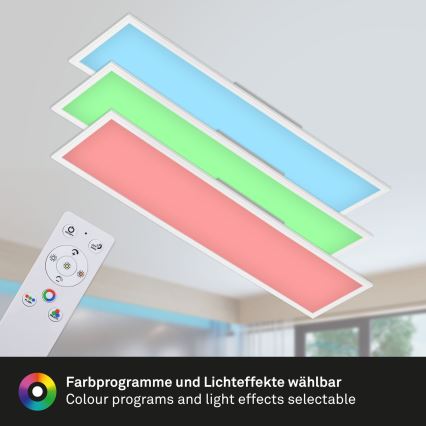 Brilo - RGBW Димируем плафон SLIM LED/40W/230V 3000-6500K + дистанционно управление