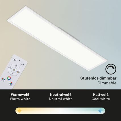 Brilo - RGBW Димируем плафон SLIM LED/40W/230V 3000-6500K + дистанционно управление