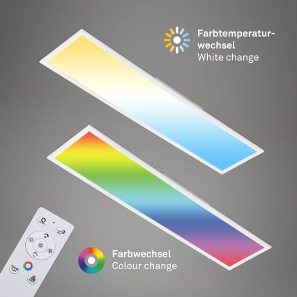 Brilo - RGBW Димируем плафон SLIM LED/40W/230V 3000-6500K + дистанционно управление