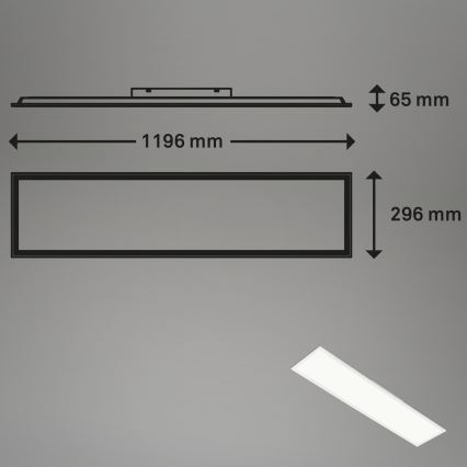 Brilo - RGBW Димируем плафон SLIM LED/40W/230V 3000-6500K + дистанционно управление