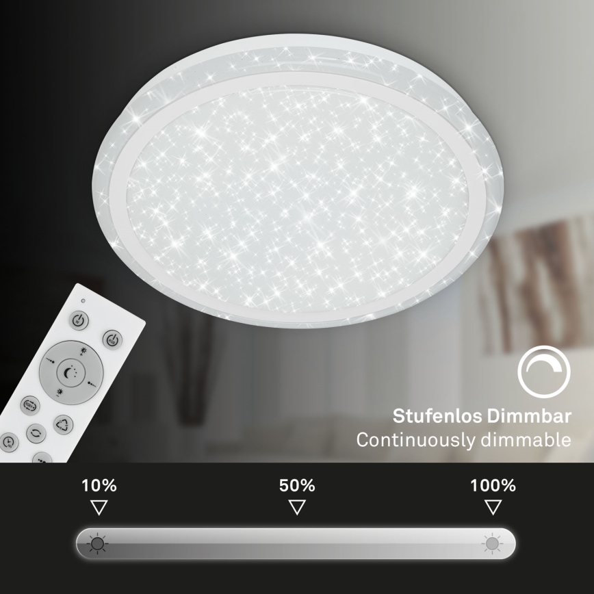 Brilo - RGBW Димируем плафон STARRY SKY LED/24W/230V 3000-6500K + дистанционно управление