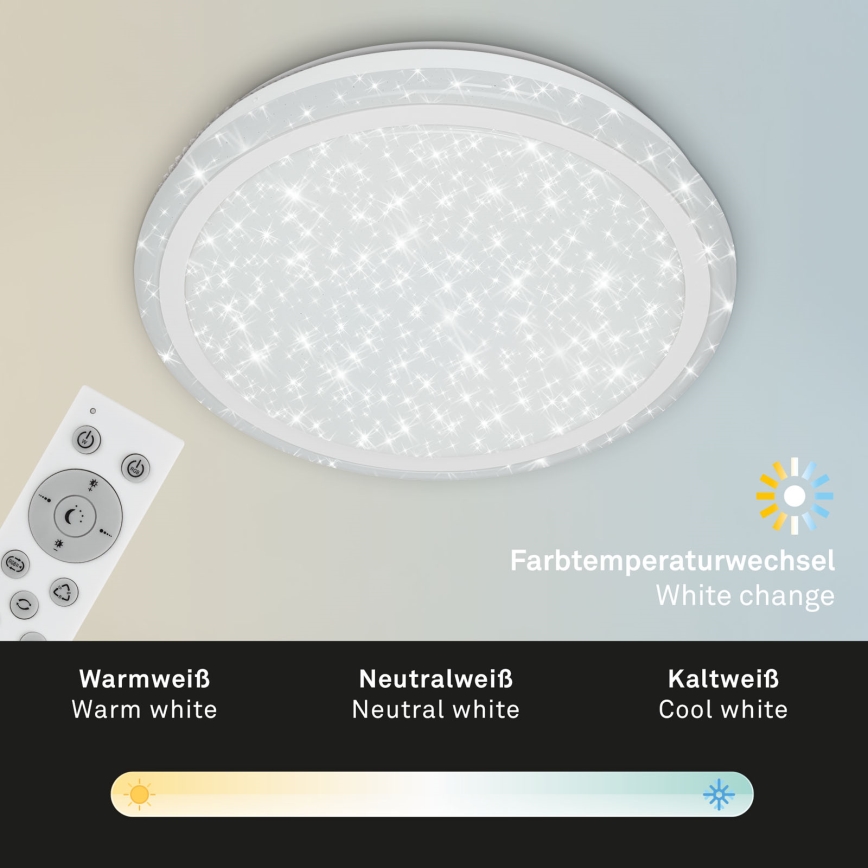 Brilo - RGBW Димируем плафон STARRY SKY LED/24W/230V 3000-6500K + дистанционно управление