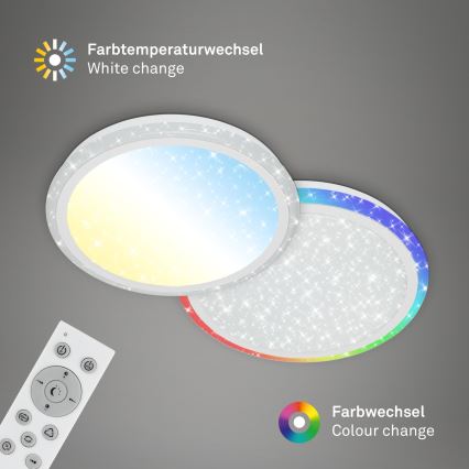 Brilo - RGBW Димируем плафон STARRY SKY LED/24W/230V 3000-6500K + дистанционно управление