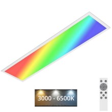 Brilo - RGBW Димируем плафон SLIM LED/24W/230V 3000-6500K 100x25 см + дистанционно управление