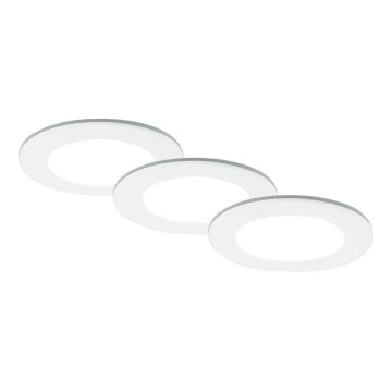 Brilo - К-кт 3x LED Лампа за вграждане в баня LED/4W/230V IP44 3000/4000K бял