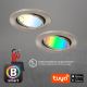 Brilo - К-кт 3x LED RGBW Димируема лампа за баня 1xGU10/4,9W/230V 2700-6500K Wi-Fi Tuya IP23 + дистанционно управление