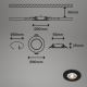 Brilo - К-кт 4x LED Лампа за вграждане в баня LED/4,9W/230V IP44 черен