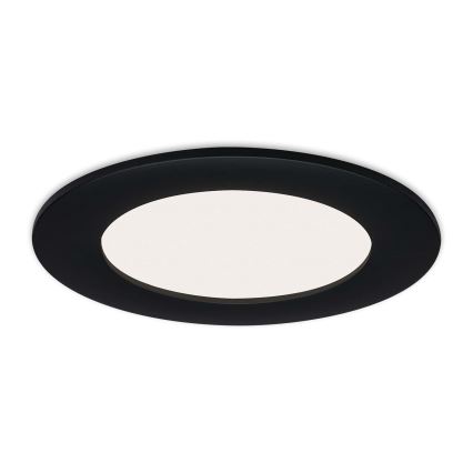 Brilo - комплект от 3 вградени LED осветителни тела за баня FLAT LED/6W/230V IP44, черни