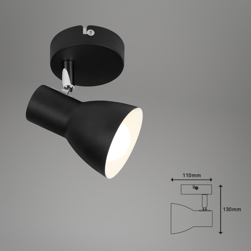 Briloner 10698889 - Спот аплик 1xE14/25W/230V черен
