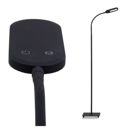 Briloner 1297-015 - LED регулируема гъвкава подова лампа LED/6,6W/230V 3000K/4000K/6000K