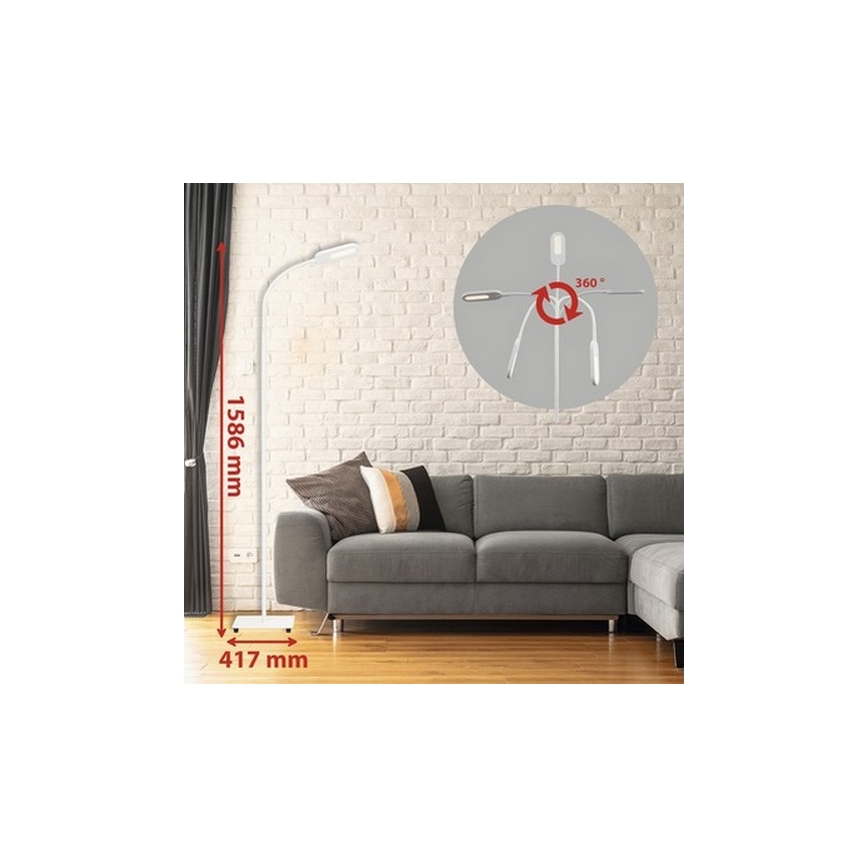 Briloner 1297-016 - LED Димируем сензорен лампион LED/8W/230V 3000/4000/6000K