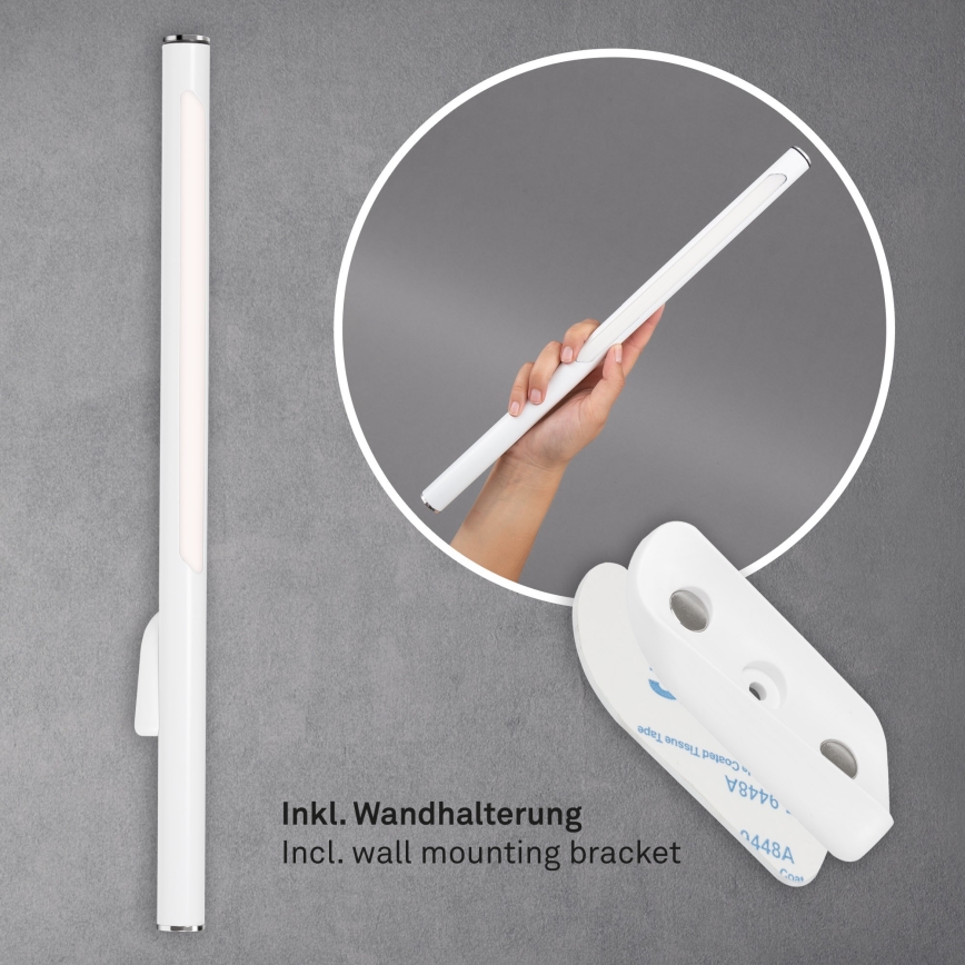 Briloner 1384-016 - LED Димируем докосване лампион 2в1 EVERYWHERE LED/2,3W/5V 2000 mAh