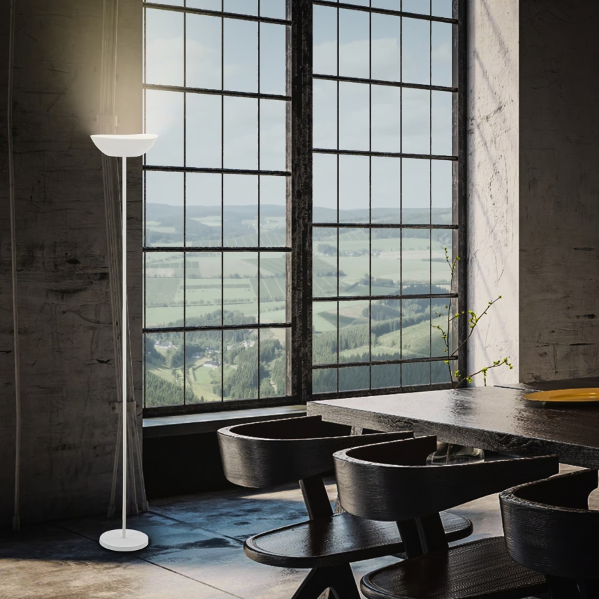 Briloner 1500016 - LED димируема подова лампа ESTATE LED/8W/5V 4000 mAh бяла