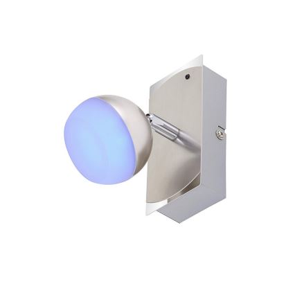 Briloner 2040-012 - LED RGB регулируемо точково осветително тяло 1xLED/3,3W/230V + дистанционно управление