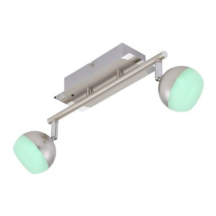 Briloner 2040-022 - LED RGB Димируема  Точково осветление, луна 2xLED/3,3W/230V + DO