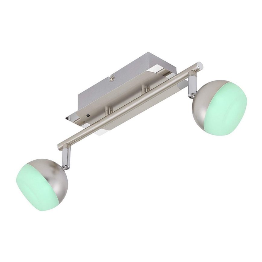 Briloner 2040-022 - LED RGB Димируема  Точково осветление, луна 2xLED/3,3W/230V + DO
