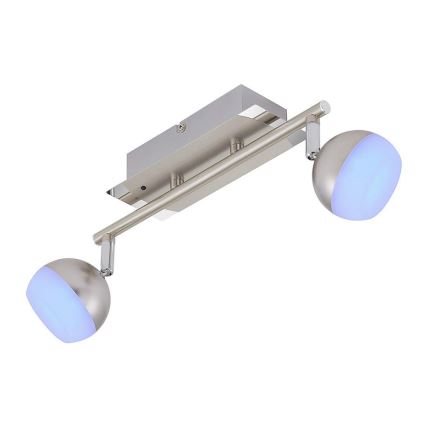 Briloner 2040-022 - LED RGB Димируема  Точково осветление, луна 2xLED/3,3W/230V + DO