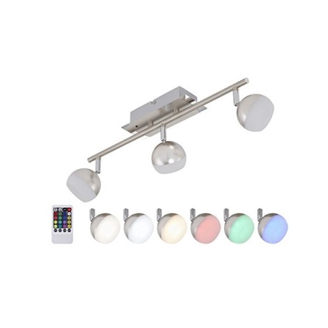 Briloner 2040-032 - LED RGB Димируема  Точково осветление, луна 3xLED/3,3W/230V + DO