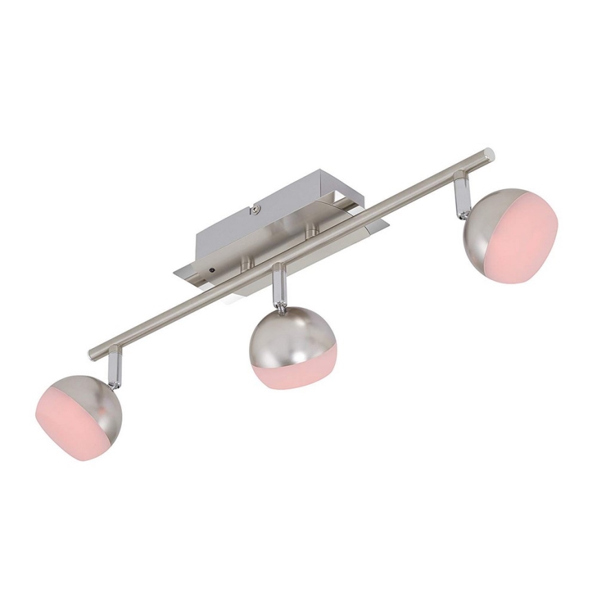 Briloner 2040-032 - LED RGB регулируемо точково осветително тяло 3xLED/3,3W/230V + дистанционно управление