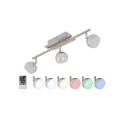 Briloner 2040-032 - LED RGB регулируемо точково осветително тяло 3xLED/3,3W/230V + дистанционно управление