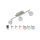 Briloner 2040-032 - LED RGB регулируемо точково осветително тяло 3xLED/3,3W/230V + дистанционно управление