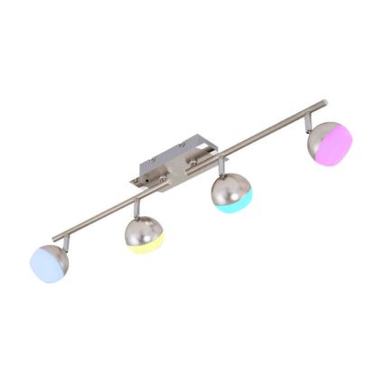Briloner 2040-042 - LED RGB Димируем спот BAFFLE 4xLED/3,3W/230V + дистанционно управление