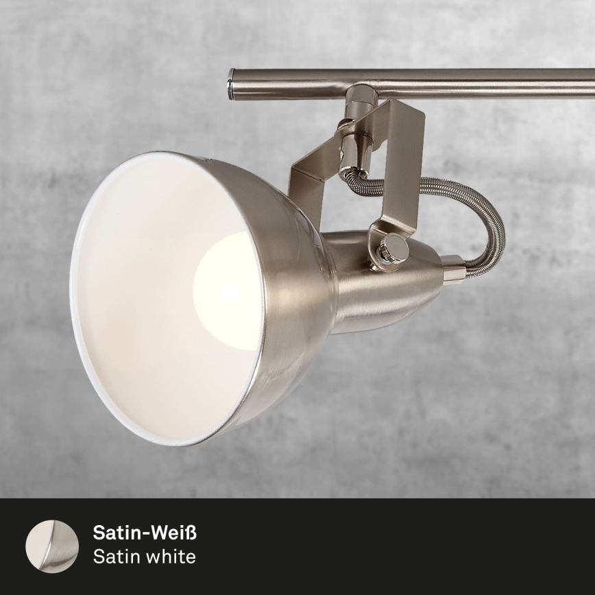 Briloner 2049-042 - Точково осветително тяло 4xE14/40W/230V сребристо