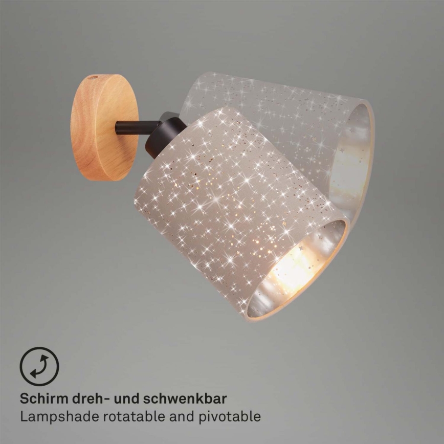 Briloner 2078-011 - Спот аплик SPOTLIGHT 1xE27/25W/230V бежов