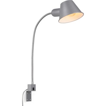 Briloner 2079-014 - Стенна гъвкава лампа 1xE27/10W/230V сребрист