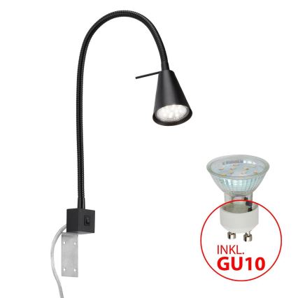Briloner 2080-015 - LED Аплик COMFORT LIGHT 1xGU10/5W/230V черен