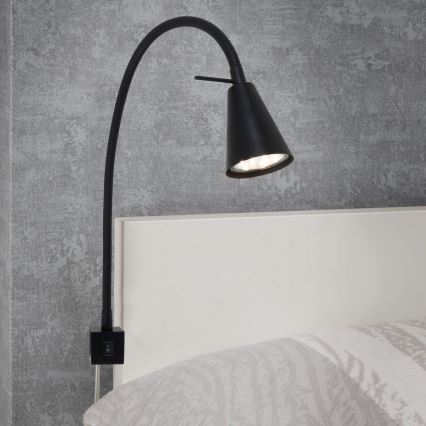 Briloner 2080-015 - LED гъвкава стенна лампа COMFORT LIGHT 1xGU10/5W/230V черна