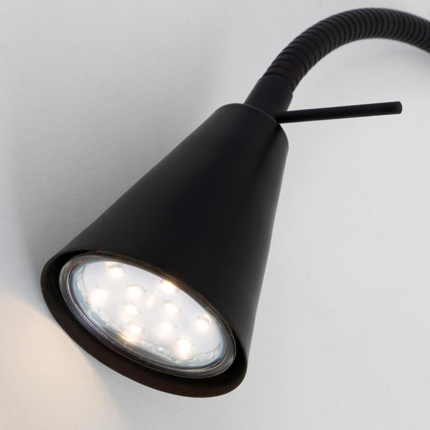 Briloner 2080-015 - LED гъвкава стенна лампа COMFORT LIGHT 1xGU10/5W/230V черна