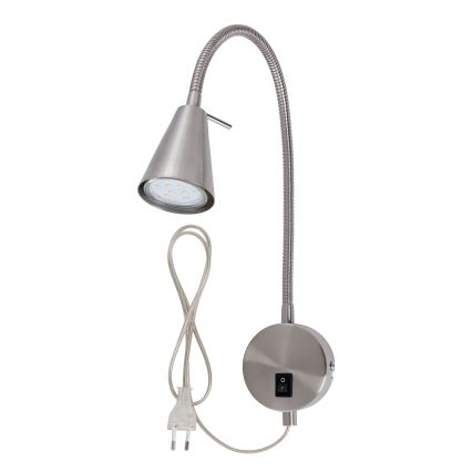 Briloner 2082-012 - LED гъвкава стенна лампа COMFORT LIGHT 1xGU10/5W/230V матов хром