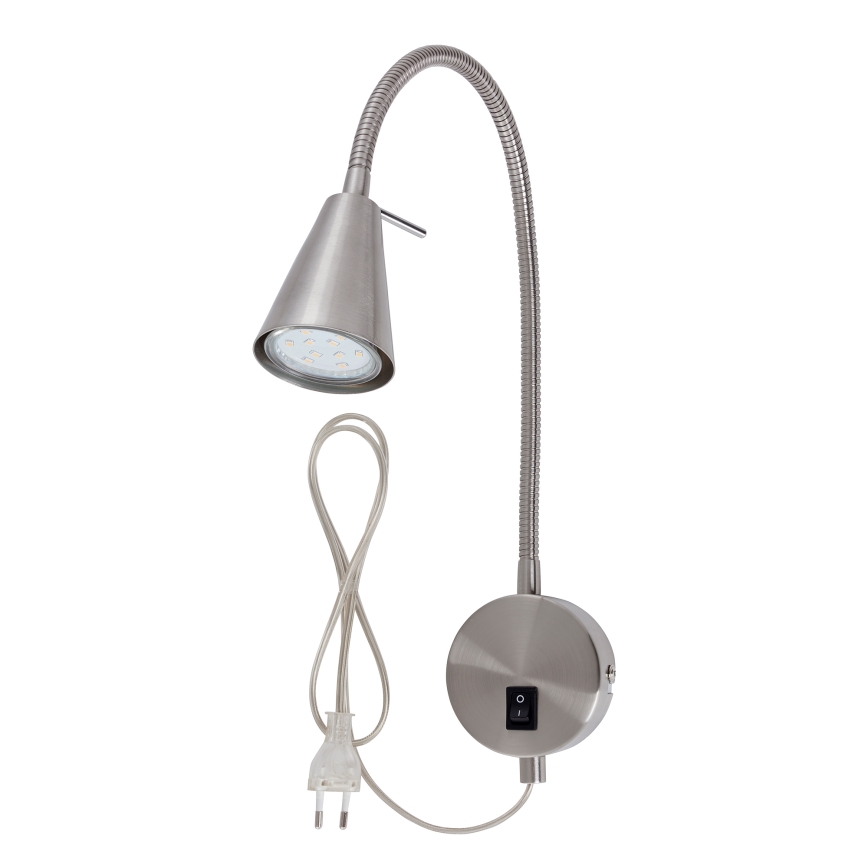 Briloner 2082-012 - LED гъвкава стенна лампа COMFORT LIGHT 1xGU10/5W/230V матов хром