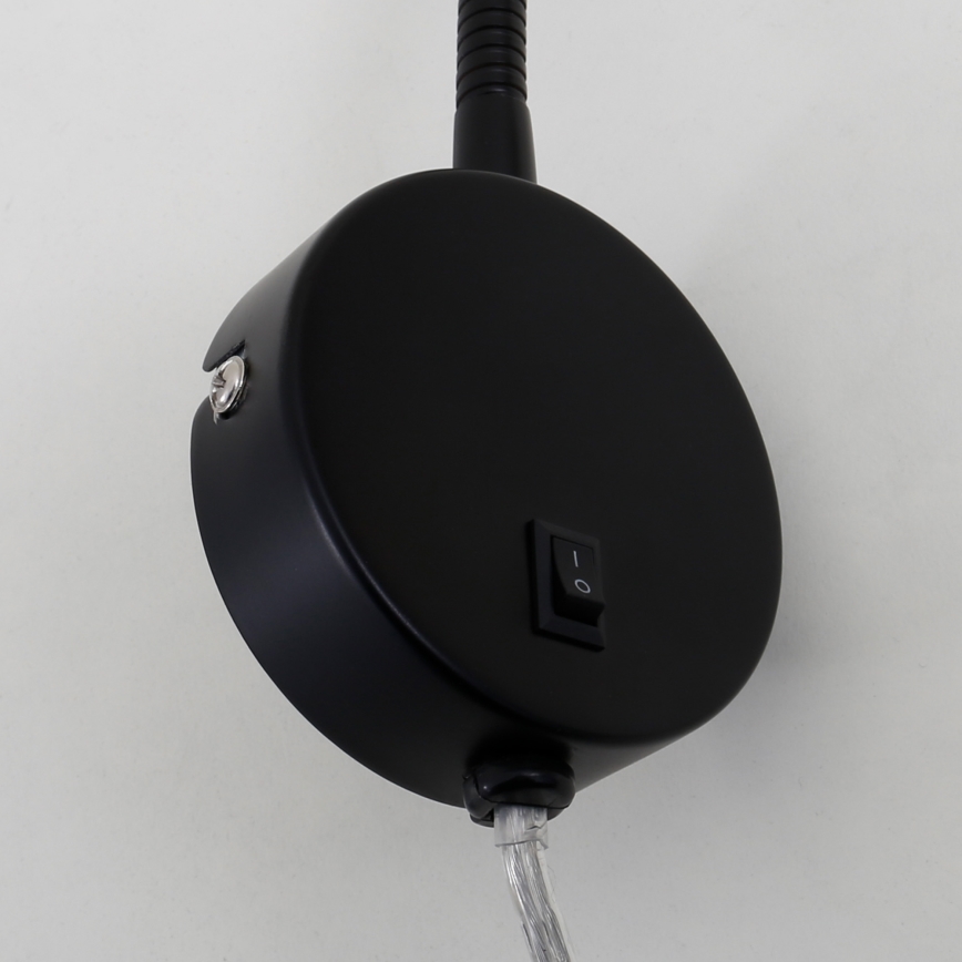 Briloner 2082-015 - LED гъвкава стенна лампа COMFORT LIGHT 1xGU10/5W/230V черна