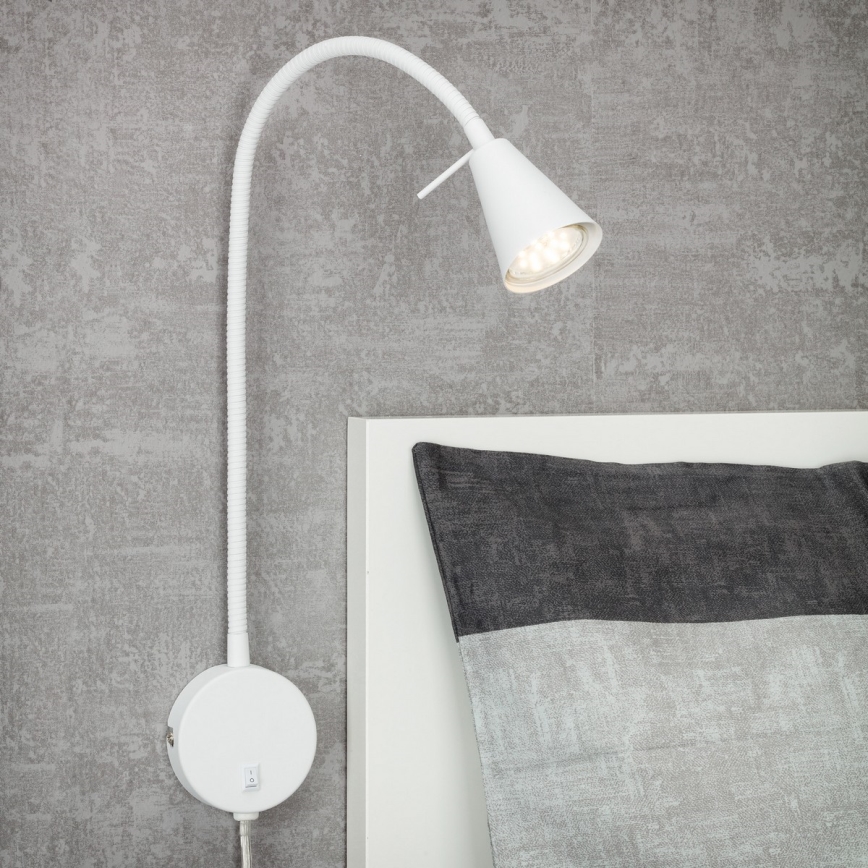 Briloner 2082-016 - LED гъвкава стенна лампа COMFORT LIGHT 1xGU10/5W/230V бяла
