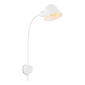 Briloner 2089-016 - Гъвкава стенна лампа BRELLO 1xE27/10W/230V бяла