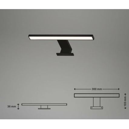 Briloner 2104-015 - LED Лампа за огледало в баня DUN LED/5W/230V 30 см IP44