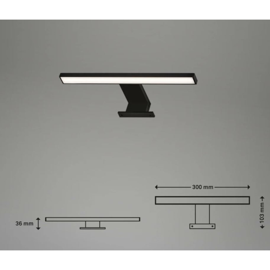 Briloner 2104-015 - LED Лампа за огледало в баня DUN LED/5W/230V 30 см IP44