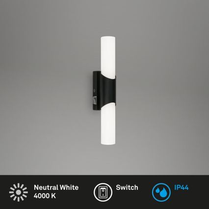 Briloner 2111-015 - LED осветление за огледало за баня LED/6,5W/230V 32 см черно