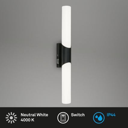 Briloner 2111-115 - LED огледално осветление за баня LED/11W/230V IP44 47 см черно