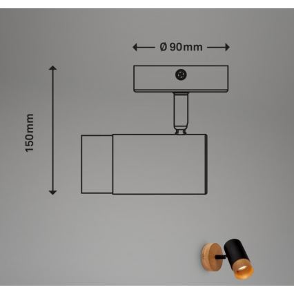 Briloner 2144015 - Спот аплик SPOT 1xGU10/9W/230V