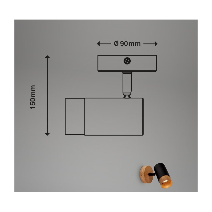 Briloner 2144015 - Спот аплик SPOT 1xGU10/9W/230V