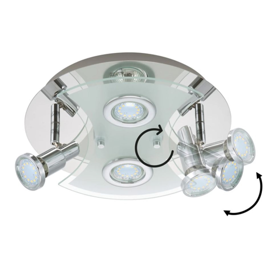 Briloner 2159-048LM - LED Спот SPLASH 4xGU10/3W/230V